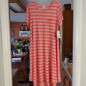 Lularoe Striped Carley Dress